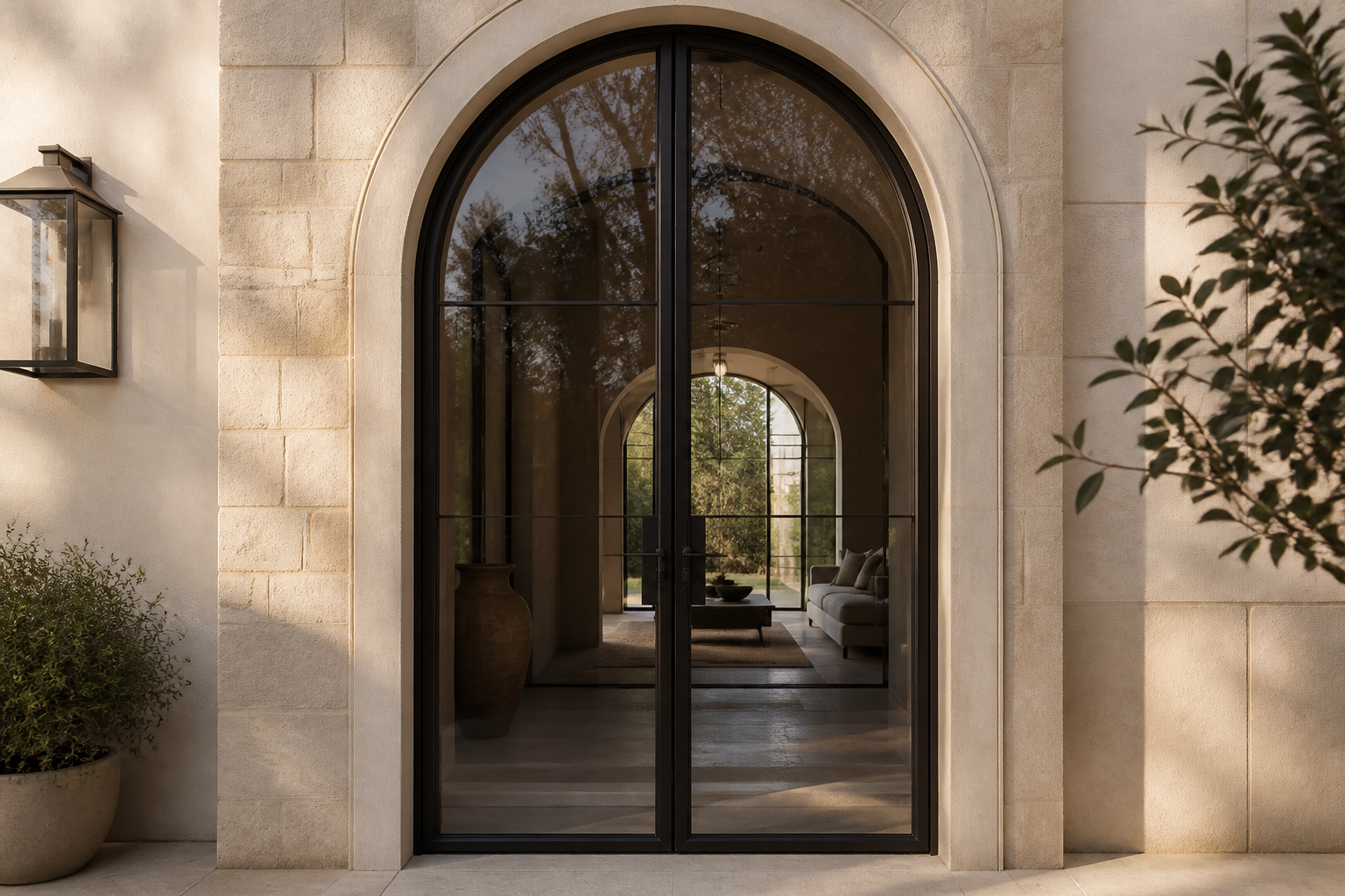 VLX 100 Arched / Custom Door in Los Angeles, CA | Hale Windows Los Angeles - detail 3