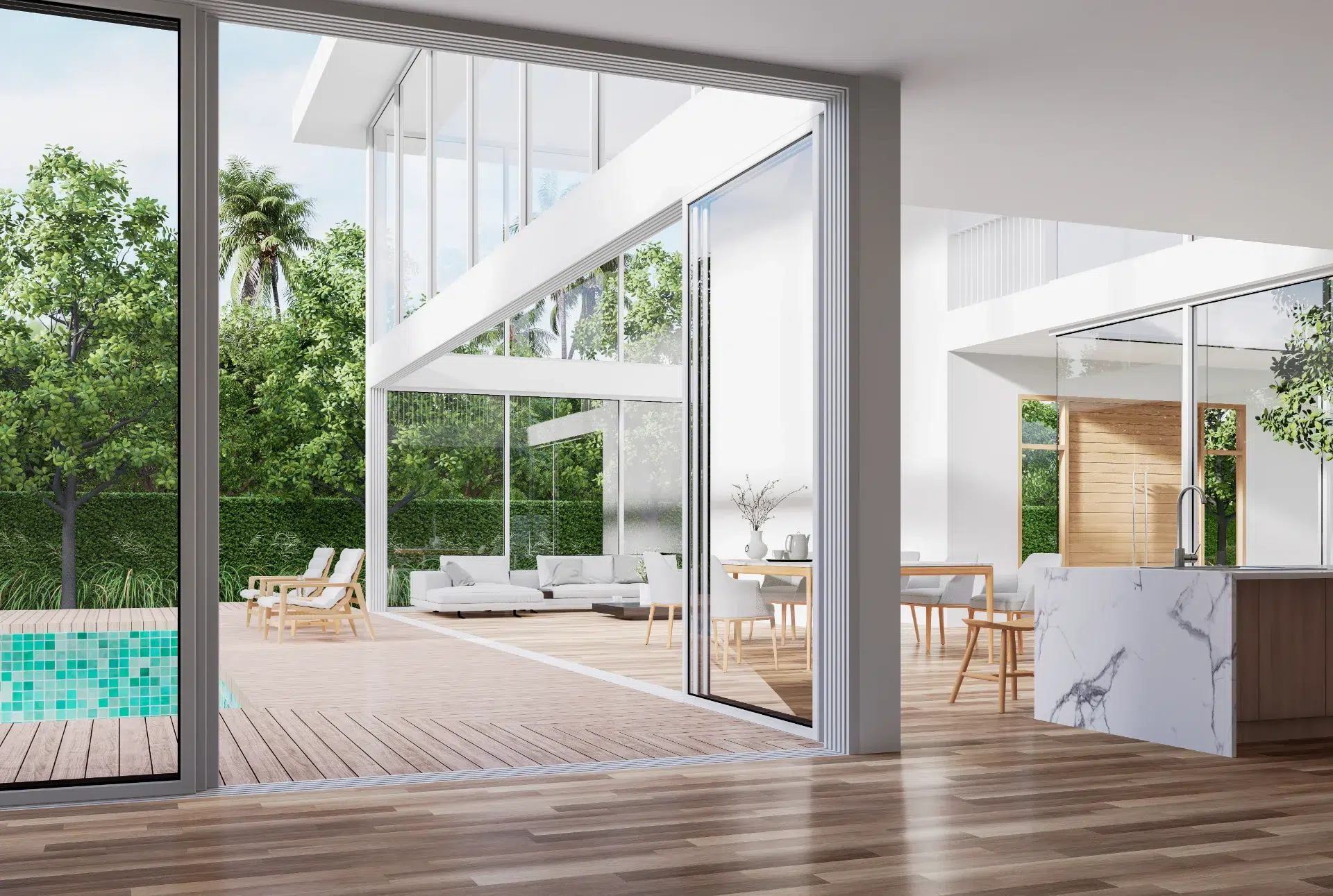 VLX 138 Panoramic Sliding Door in Los Angeles, CA | Hale Windows Los Angeles - detail 1